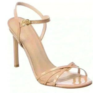 STUART WEITZMAN Barelynude Cross Strap Ankle-Strap Sandals - Size 11